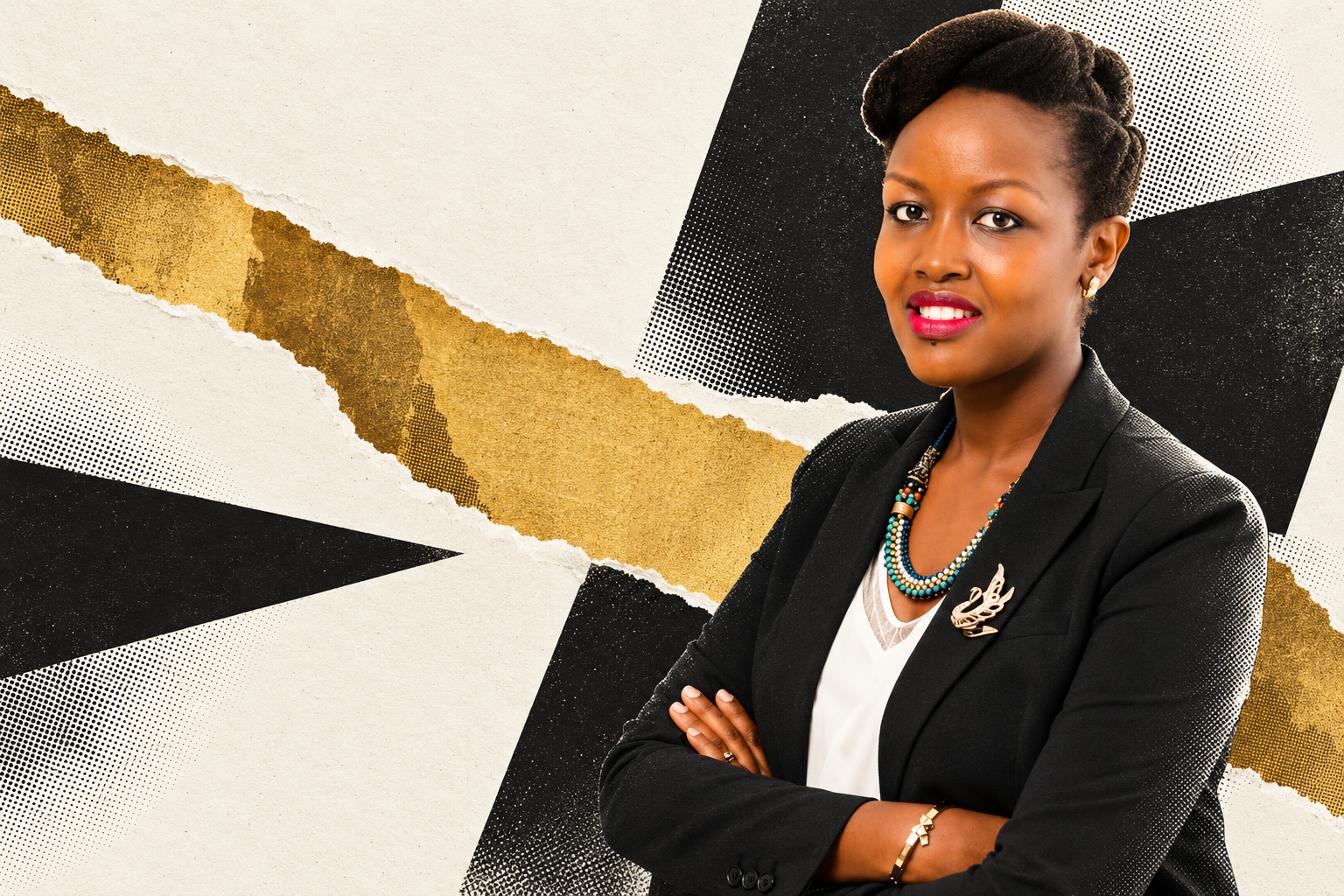 Portrait réinterprété · Paula Ingabire / services numériques